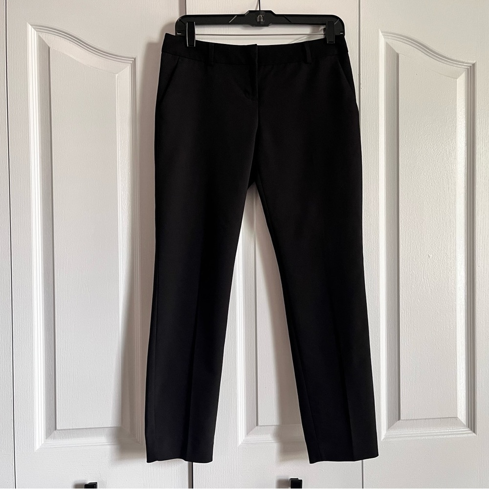 Express Black Columnist pants slacks 2R ankle cropped